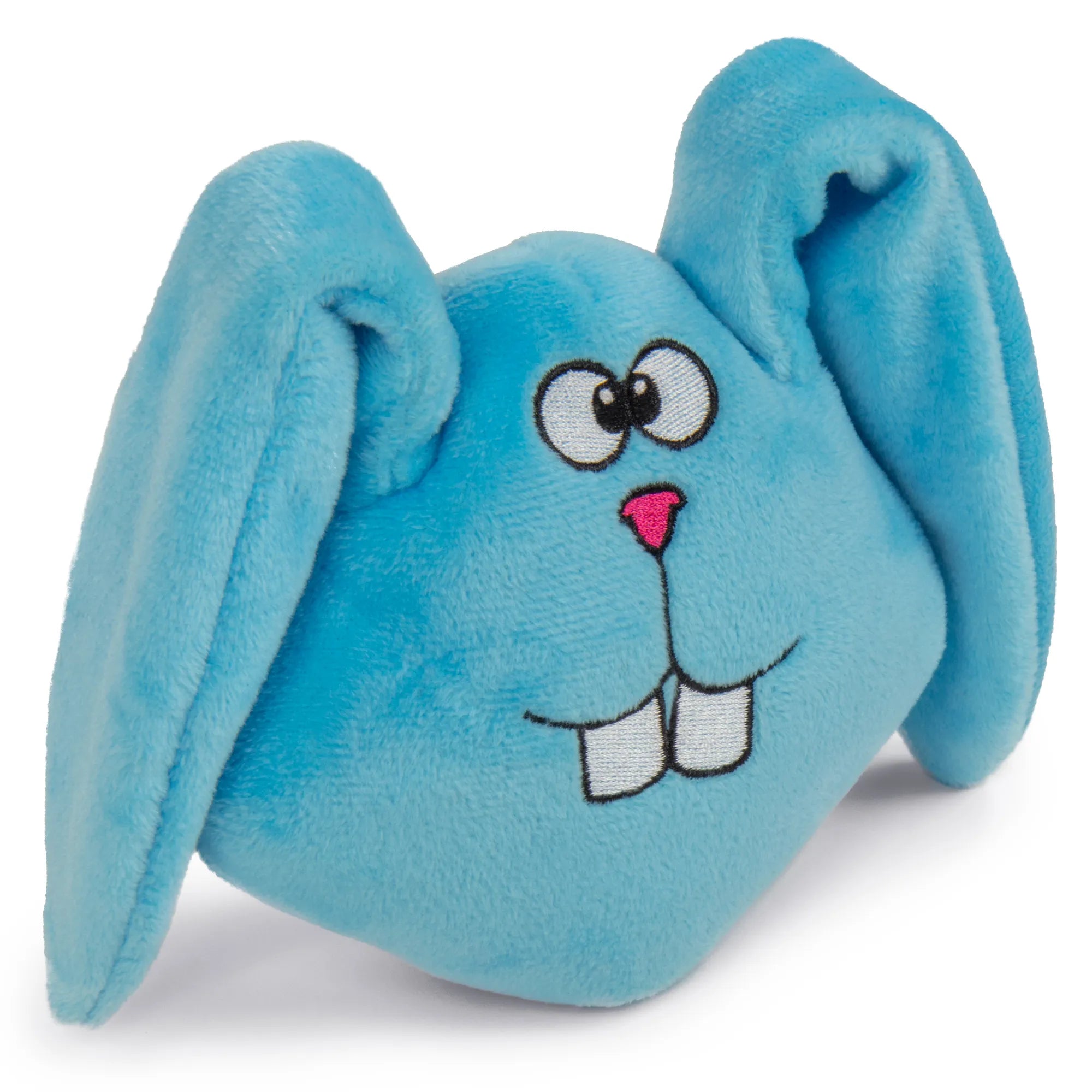 GoDog | Bunny Chew Guard Technology Animated Squeaker | Plush Dog Toy